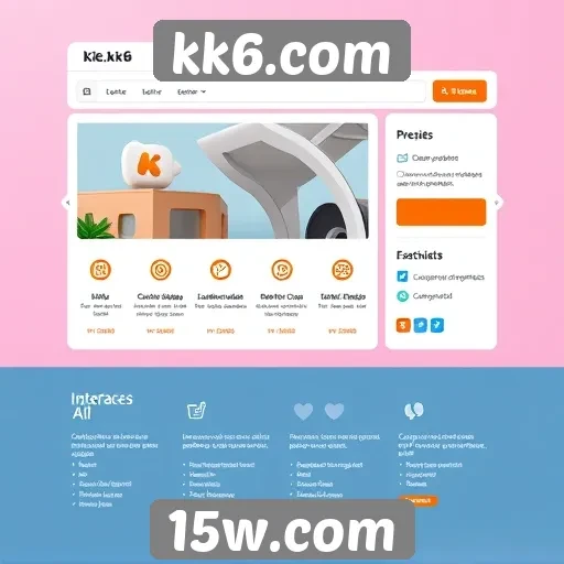 Análise da interface do usuário do site kk6.com